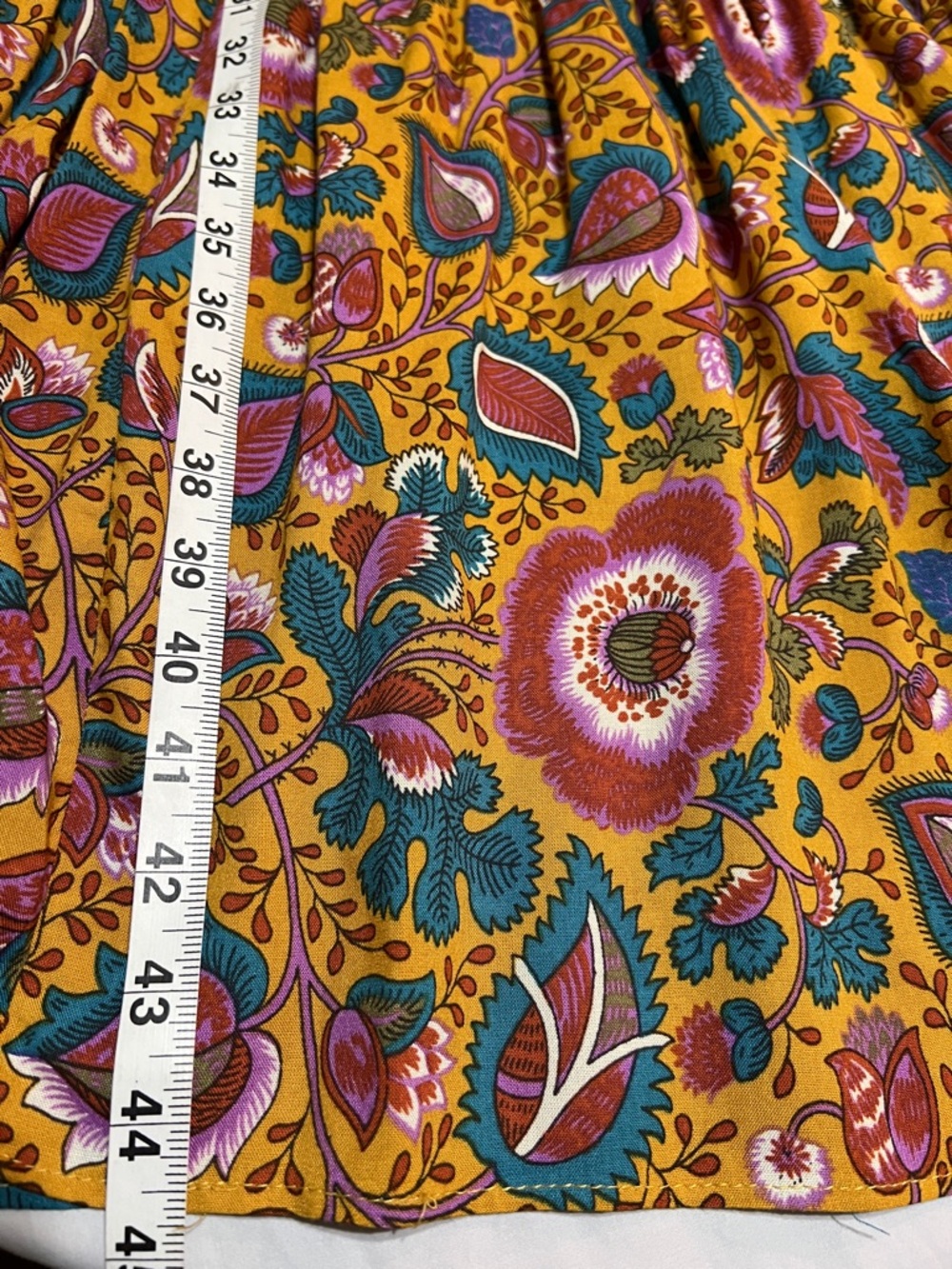 House of Harlow 1960 x Nicole Richie Floral Bohemian Ruffle Maxi Dress Pockets - Picture 10 of 10